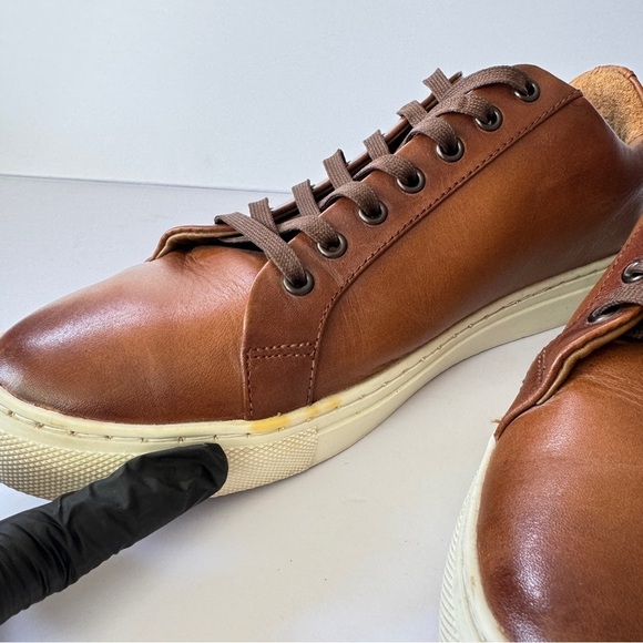 Thursday Boot Company Premier Men Low Top Sneakers Brown Leather 9.5 Wide Casual - Picture 10 of 11